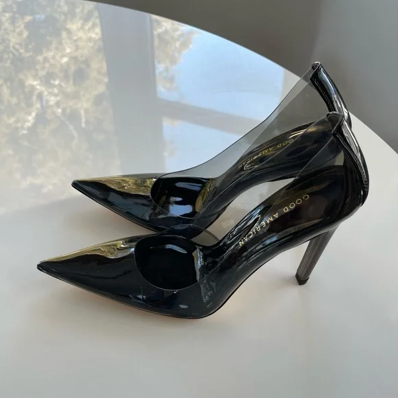 Good American Cinder-f*cking-rella Pump Light Smoke - 6 - Picture 6 of 10